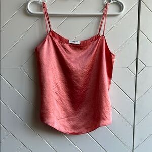 Aritzia Babaton Benji Camisole top in pink/salmon colour. Size S